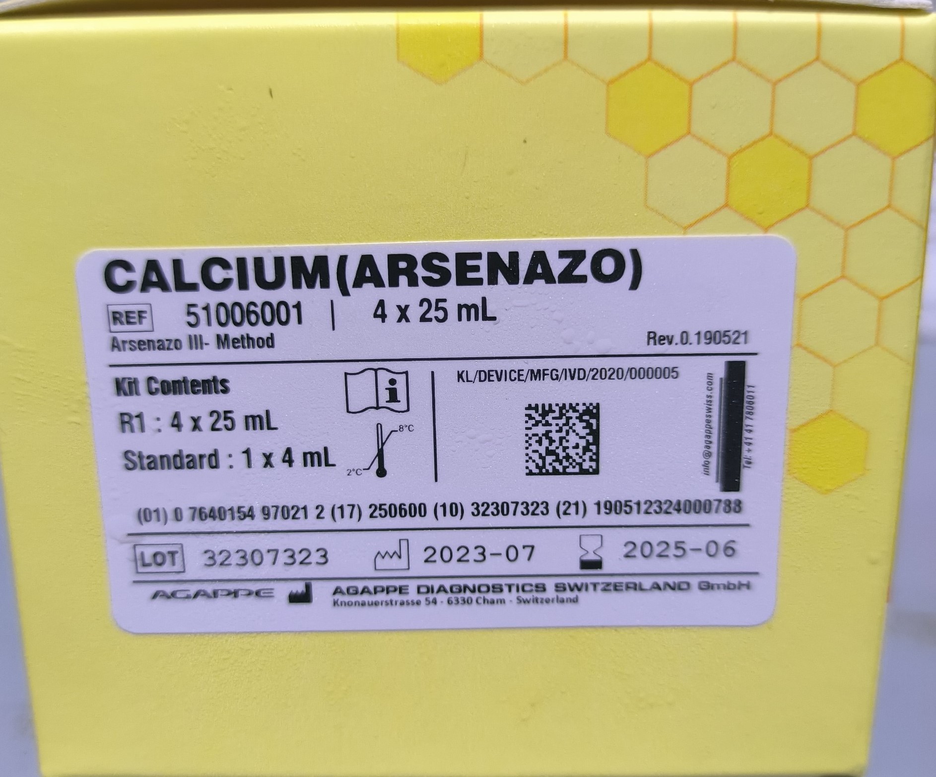 CALCIUM  4 x 25 mL