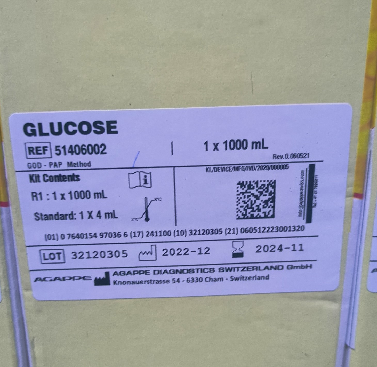 GLUCOSE (S.L)  1 x 1000 mL