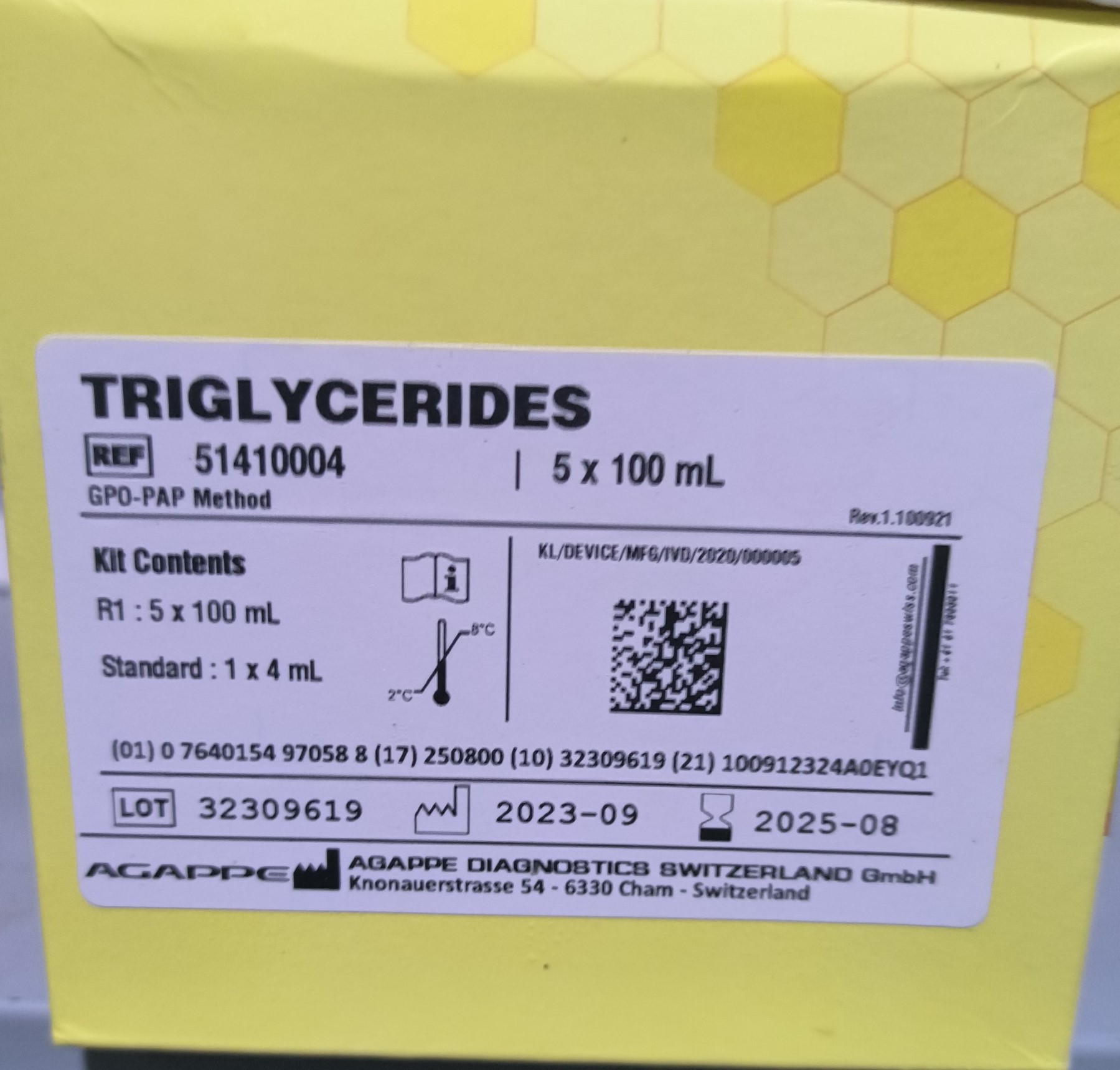 TRIGLYCERIDES (S.L)  5 x 100 mL