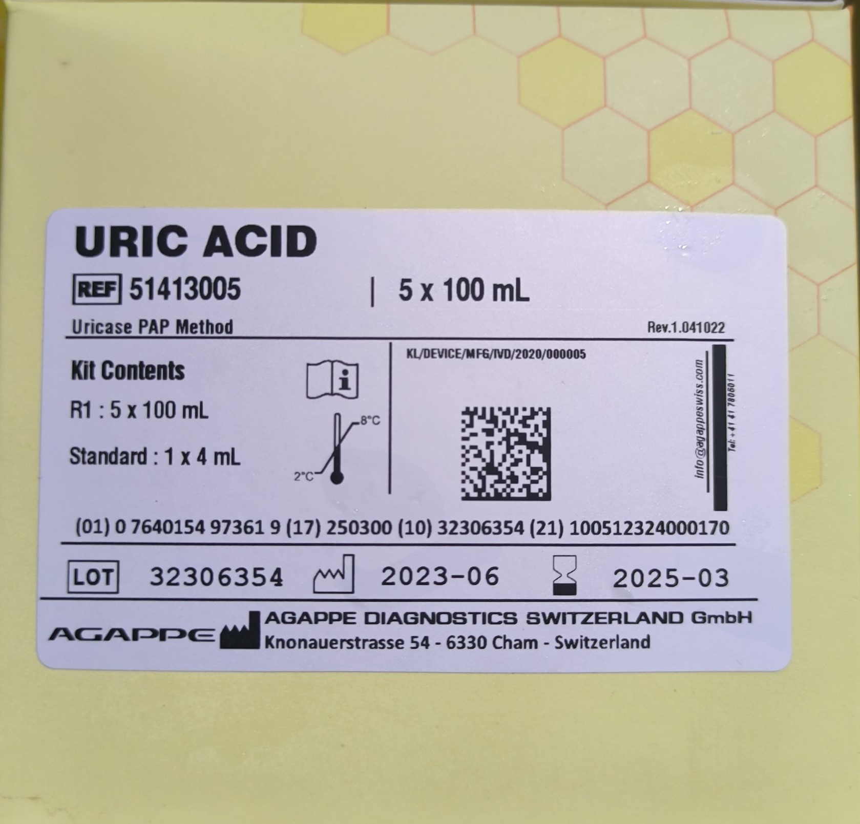 URIC ACID (S.L)  2 x 50 mL