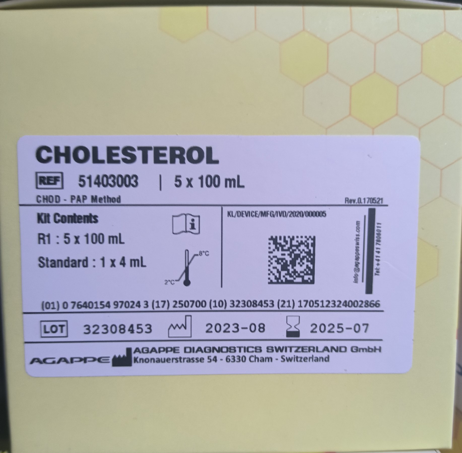 CHOLESTEROL (S.L)  5 x 100 mL